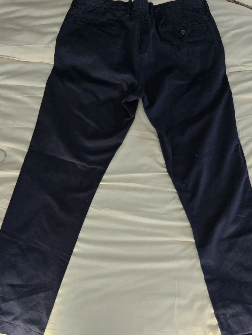NWOT J CREW Broken-In Straight Chino Pants - Men's Cotton Casual Navy Blue 33x32